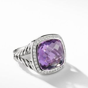 David Yurman Amethyst Albion Ring DiamondAUTHENTIC